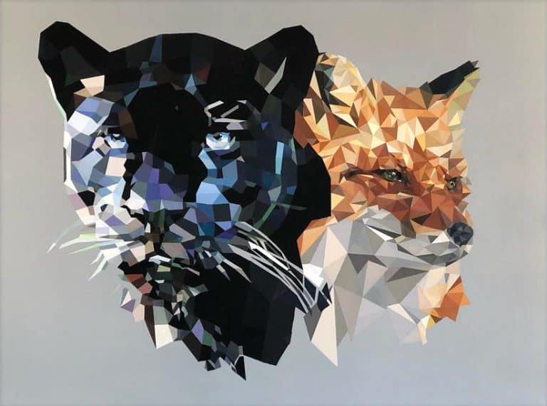 D&K Reflection – Acrylic on canvas 60x80cm – IranSCArts Heidelberg