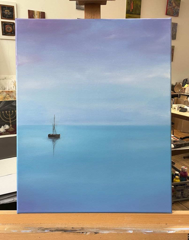 Blue Silence nº2 – Front view – IranSCArts Heidelberg