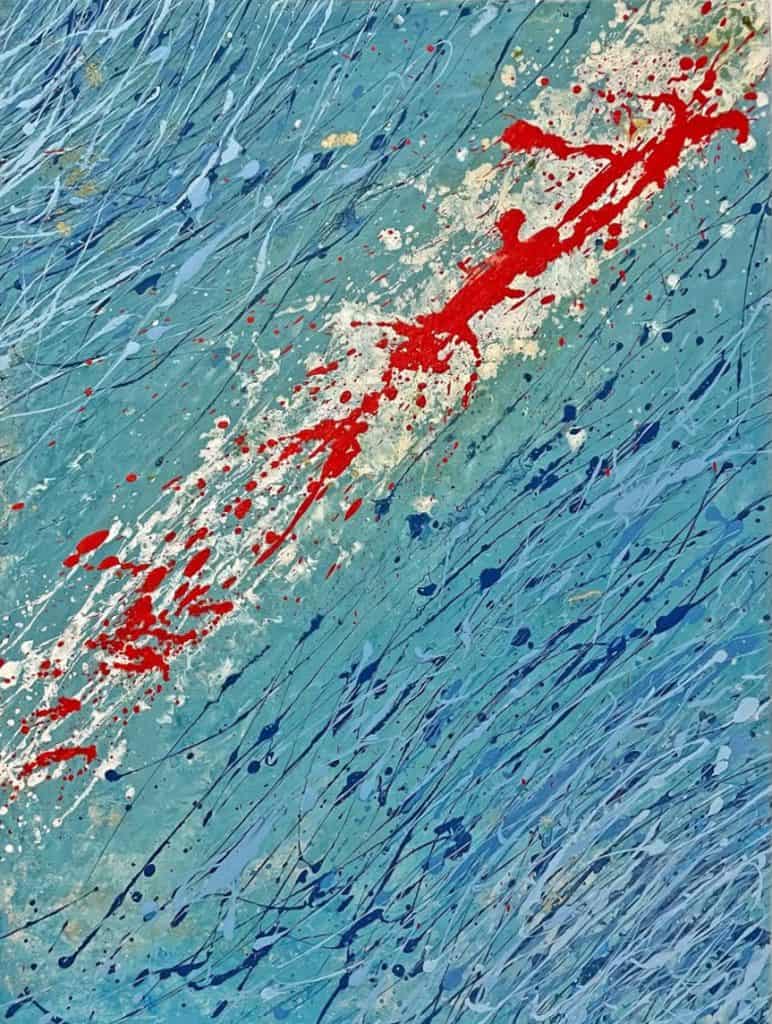 Disruption – Acrylic and oil on canvas 60x80cm – IranSCArts Heidelberg