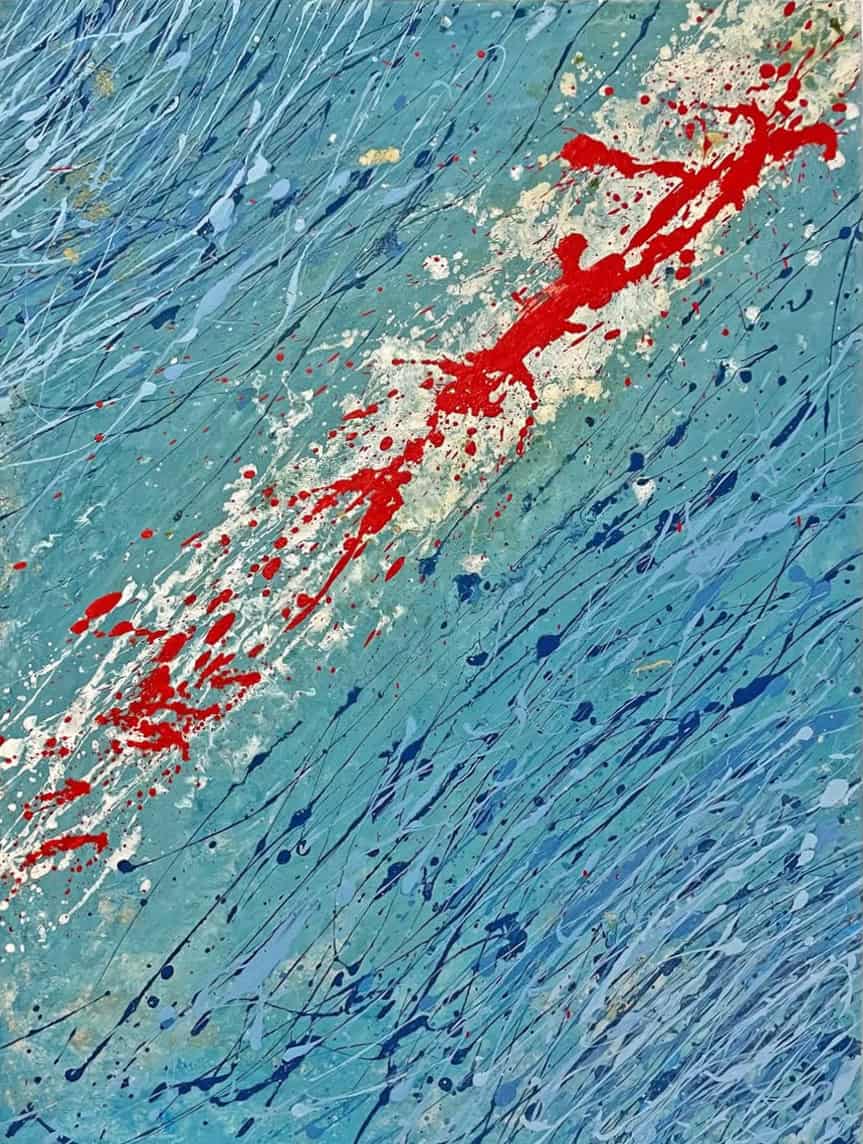 Disruption – Acrylic and oil on canvas 60x80cm – IranSCArts Heidelberg