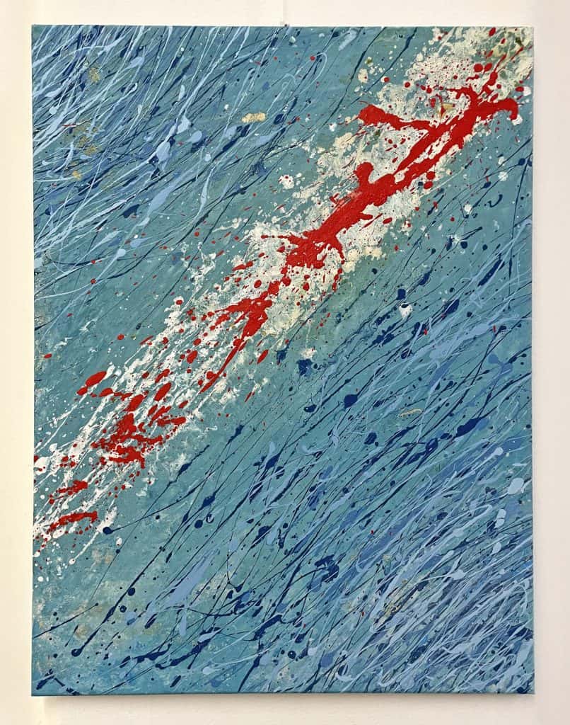 Disruption - Acrylic and oil on canvas 60x80cm - IranSCArts Heidelberg