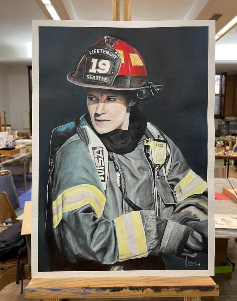 LT. Maya Bishop Portrait – Frontal View – IranSCArts Heidelberg