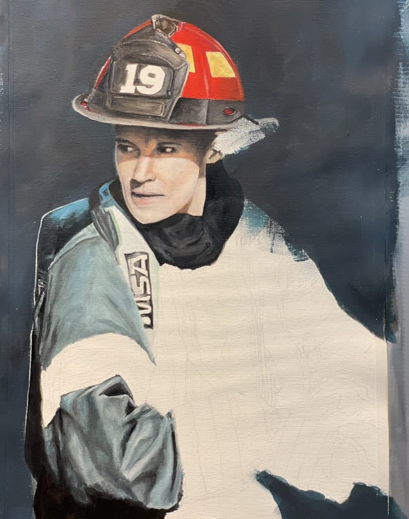 LT. Maya Bishop Portrait – Process 01 – IranSCArts Heidelberg