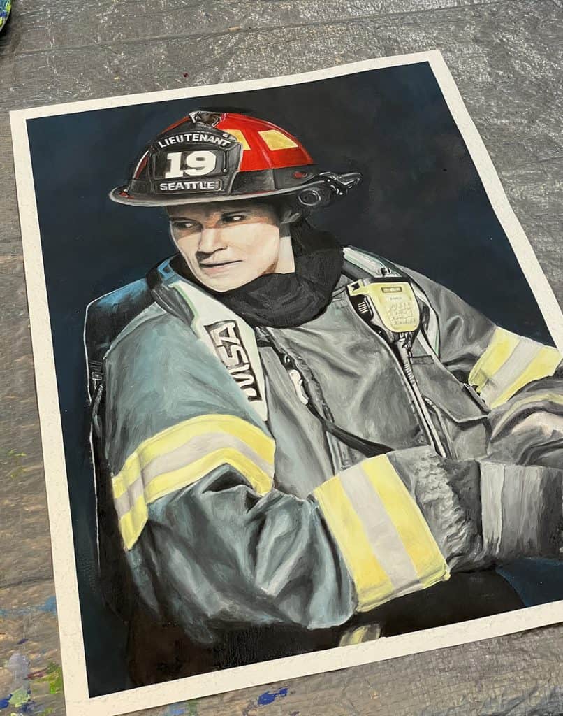 LT. Maya Bishop Portrait – Size View – IranSCArts Heidelberg