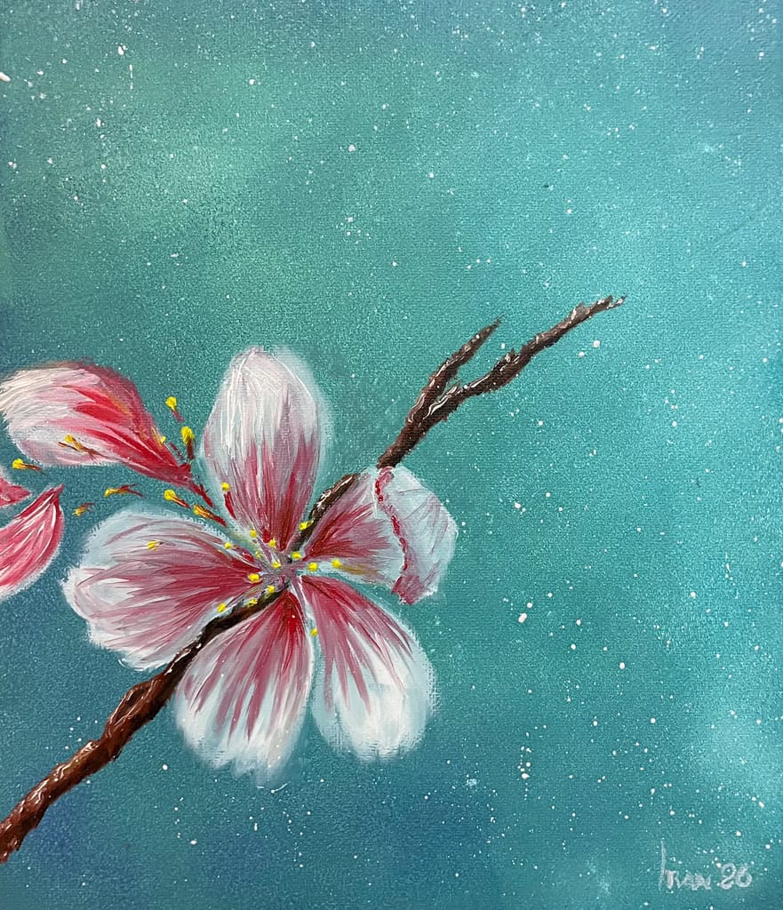 Spr*ng - Acrylic and Oil on Canvas 24 x 30 cms - IranSCArts Heidelberg