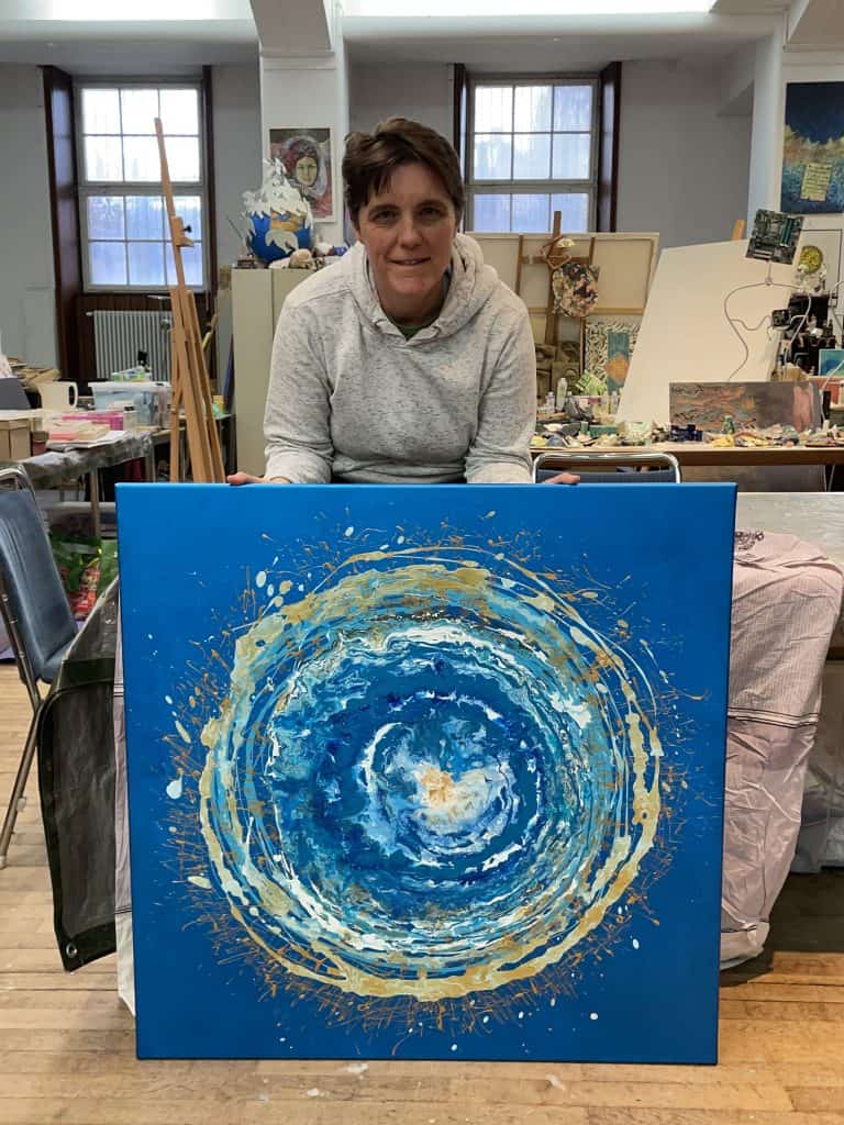 Turbulente - New painting of Irantzu Suberviola - IranSCArts Heidelberg