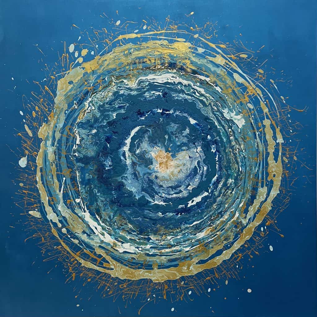 Turbulente - Original Painting 90x90 Acrylic - IranSCArts Heidelberg