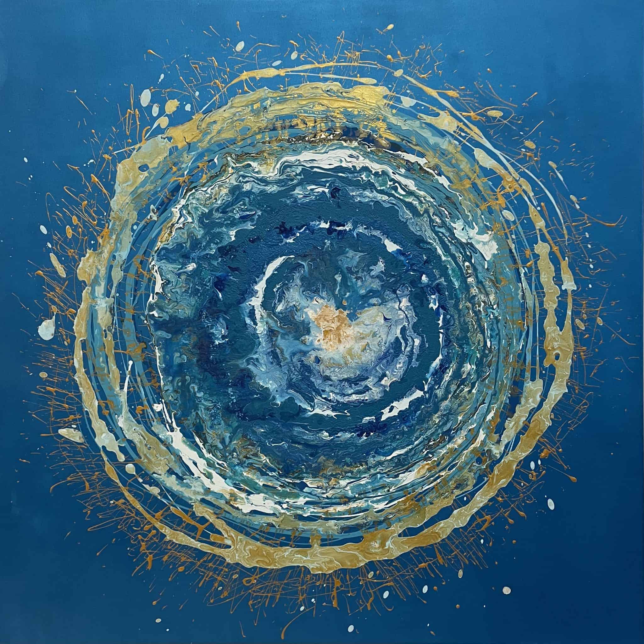 Turbulente - Original Painting 90x90 Acrylic - IranSCArts Heidelberg