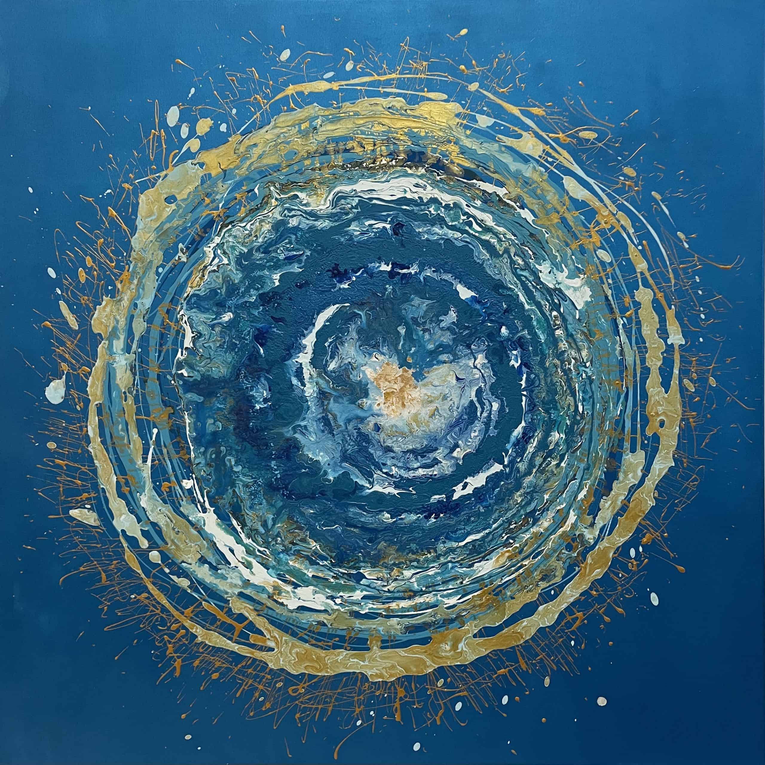 Turbulente - Original Painting 90x90 Acrylic - IranSCArts Heidelberg