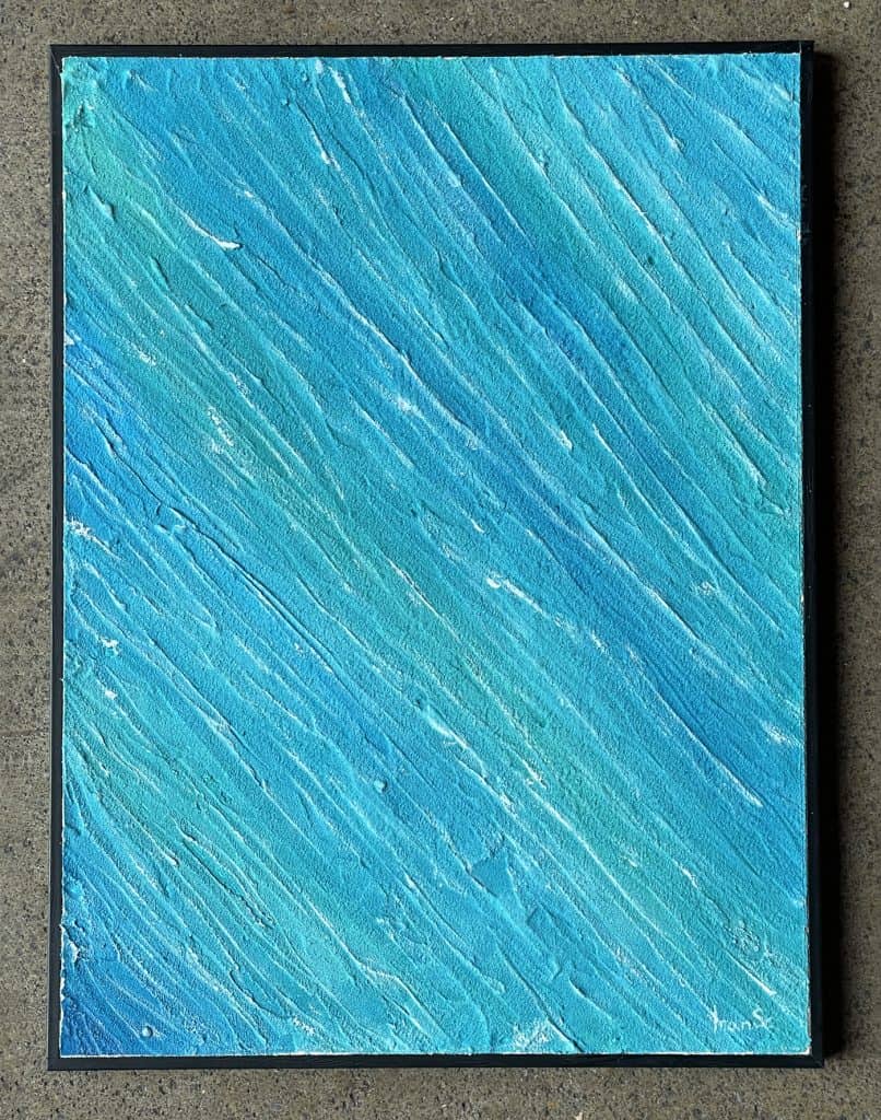 Water – Acrylic and oil on wood 30x40cm – IranSCArts Heidelberg