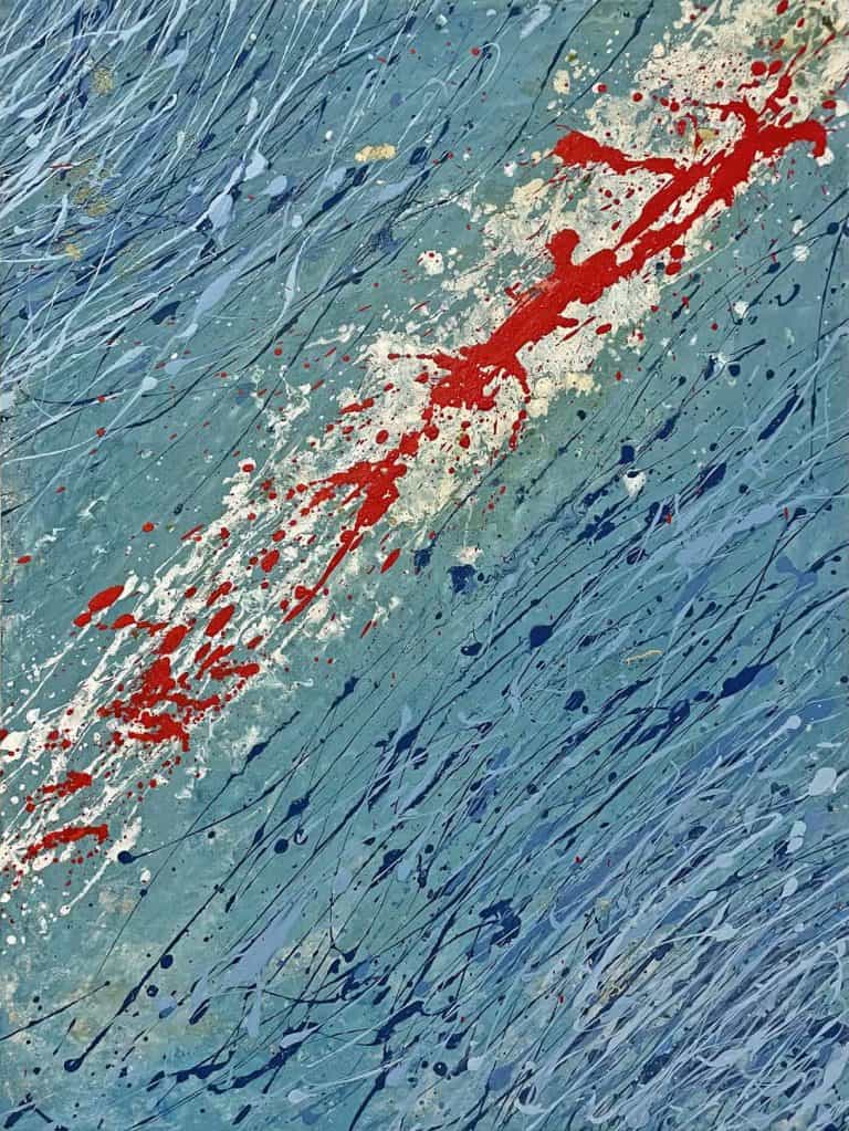 Disruption - Acrylic and oil on canvas 60x80cm - IranSCArts Heidelberg