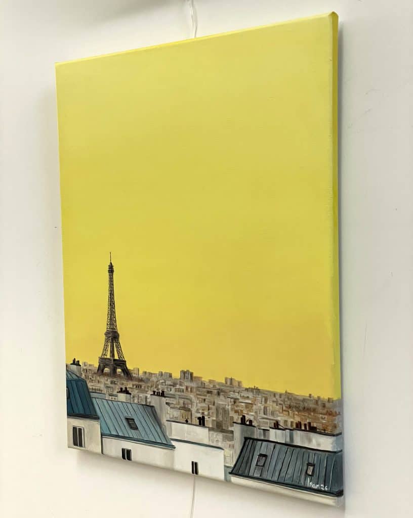 Paris.26 – Side view – Oil on Canvas – IranSCArts Heidelberg